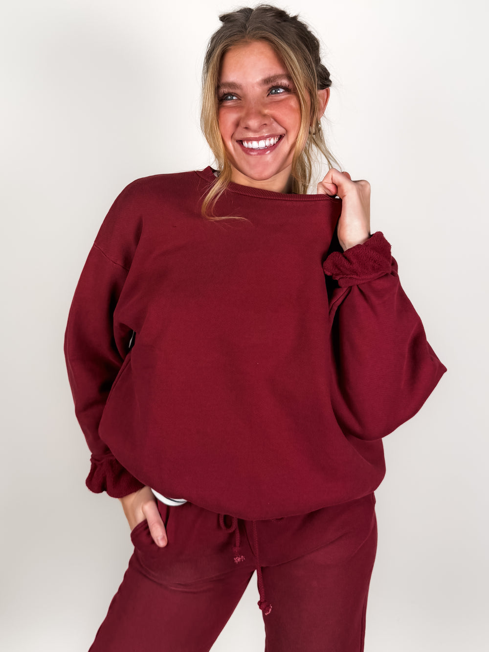 Solid Crew Sweatshirt