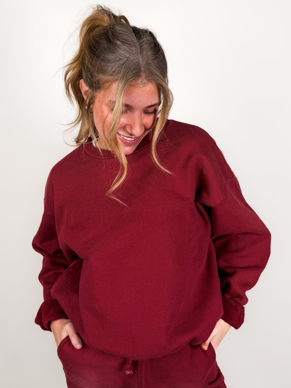 Solid Crew Sweatshirt