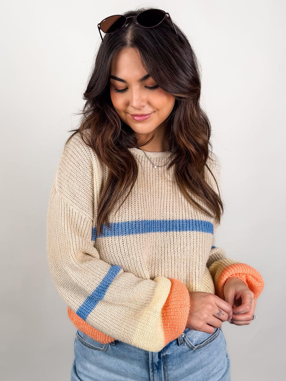 Whatever You Got Stripe Sweater