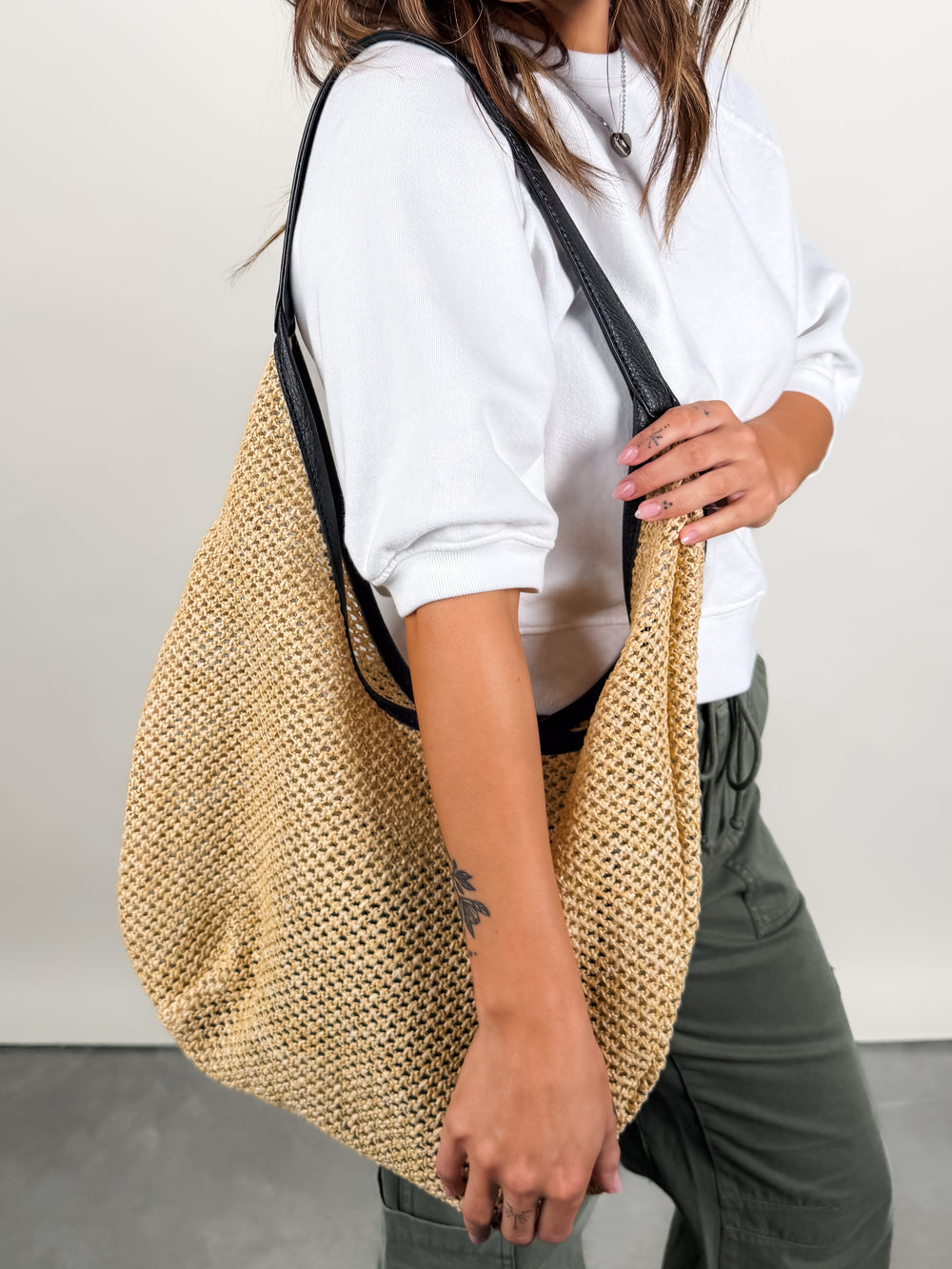 012 Straw Shoulder Bag