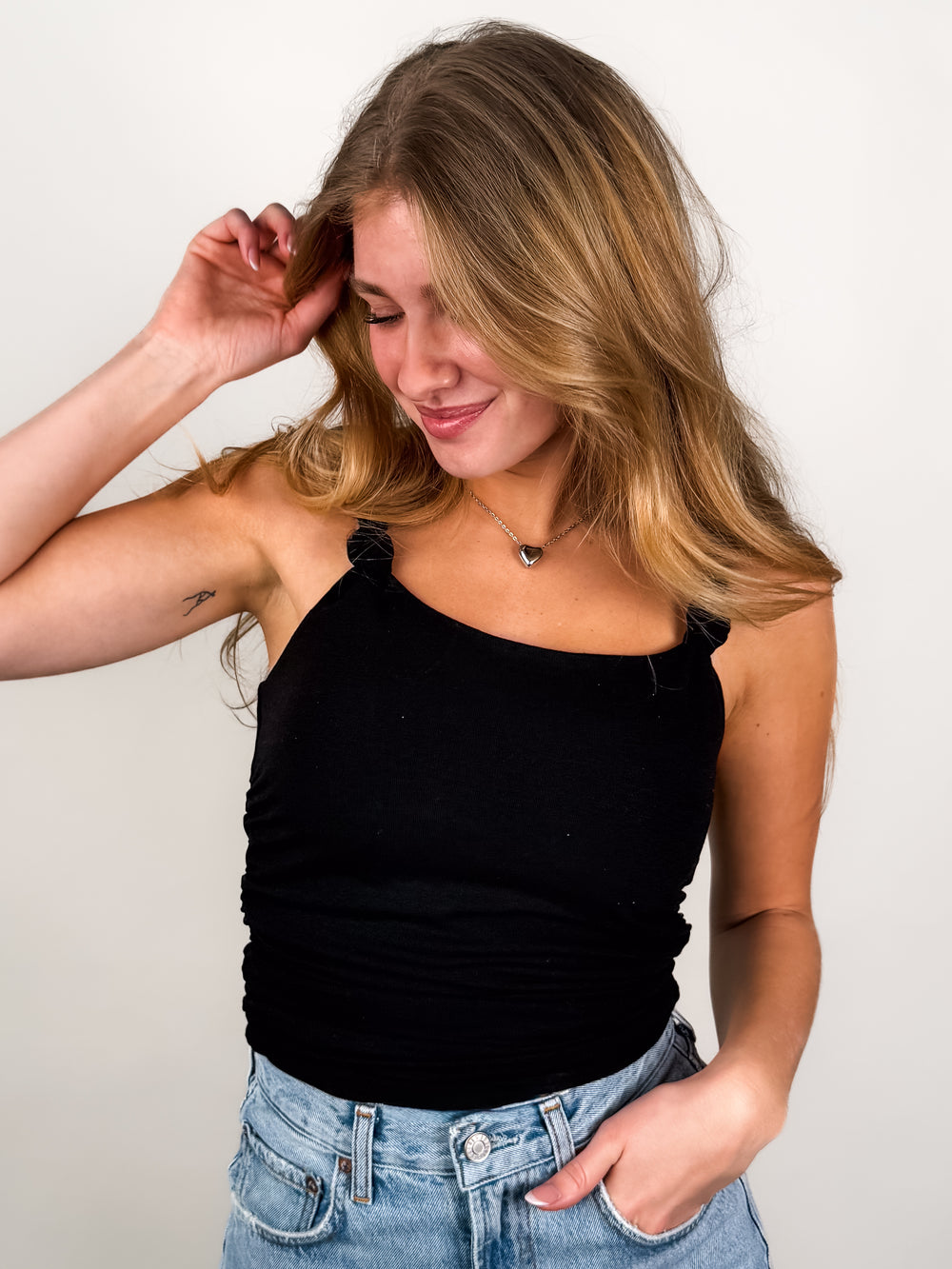 Statuesque Twisted Strap Tank