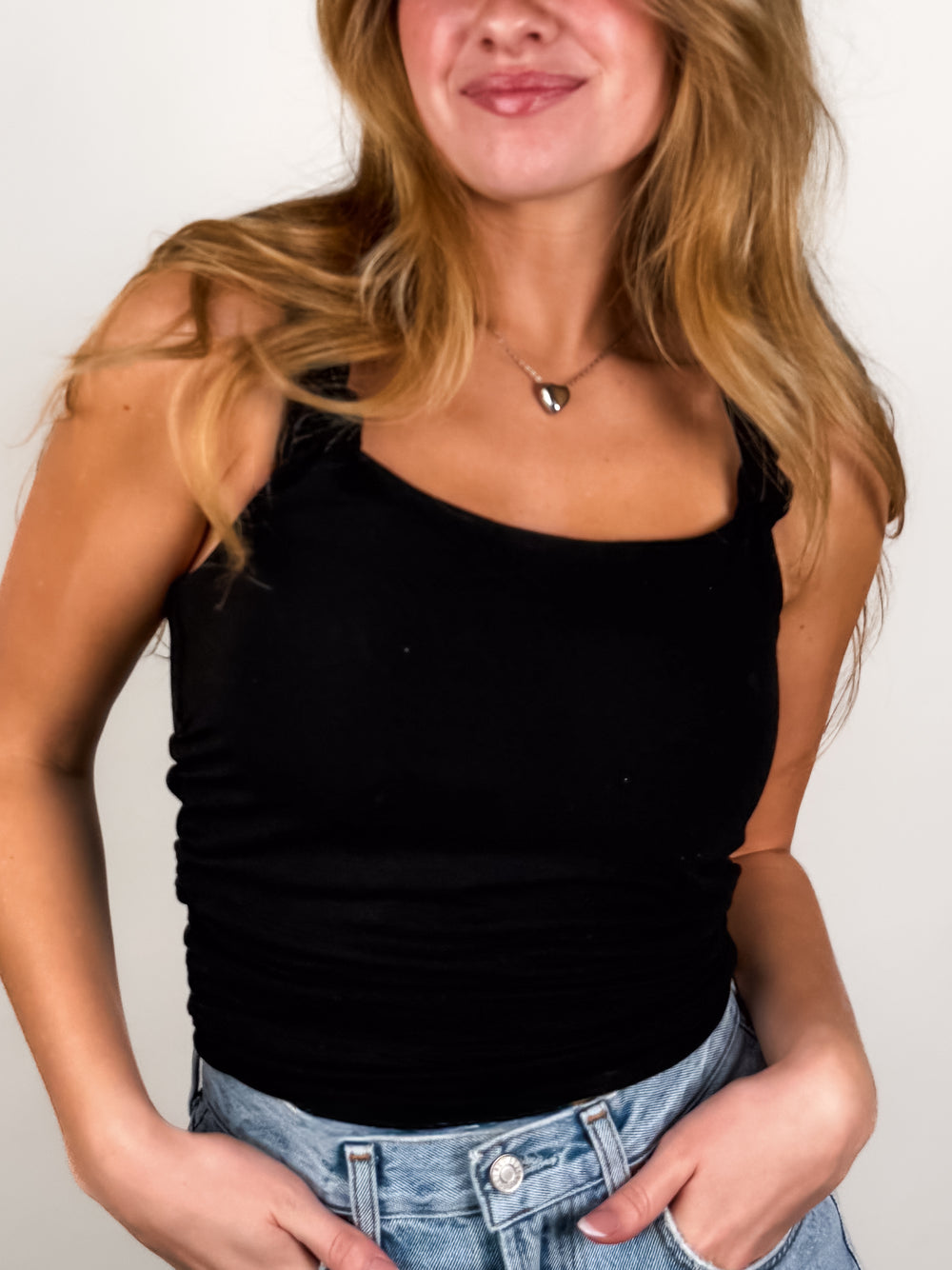 Statuesque Twisted Strap Tank