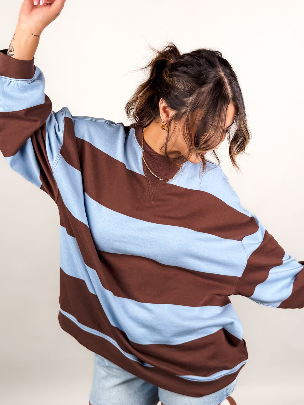 Classic Stripe Crew Wide