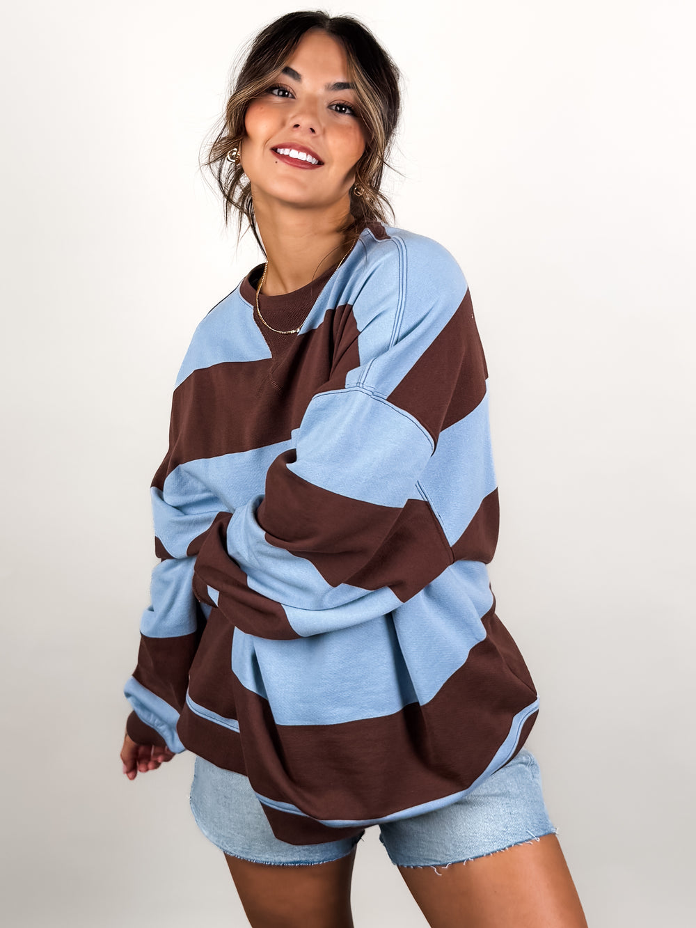 Classic Stripe Crew Wide