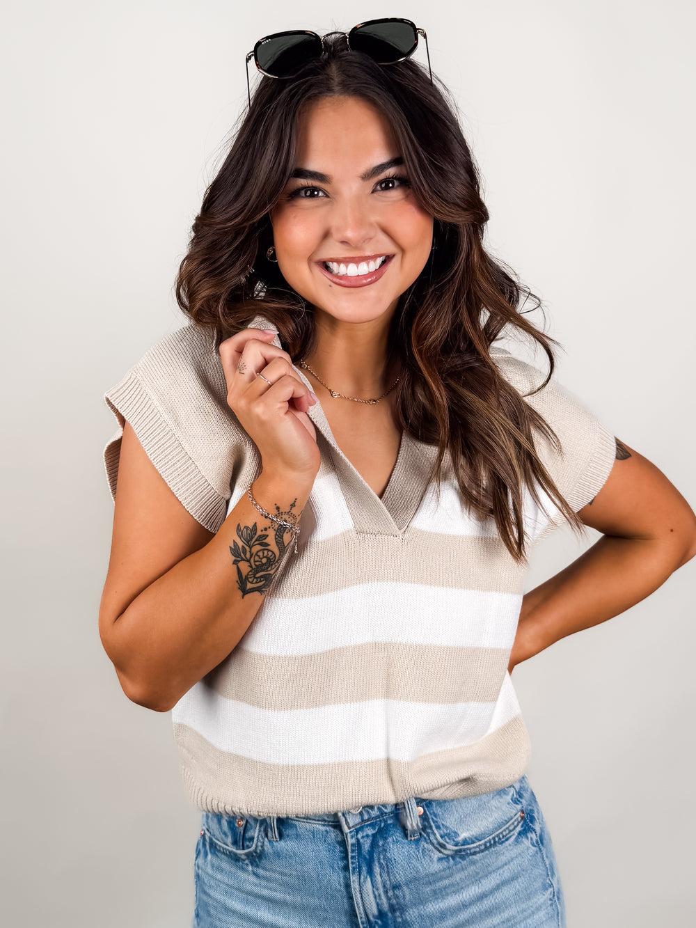 Been Here Before Stripe Top