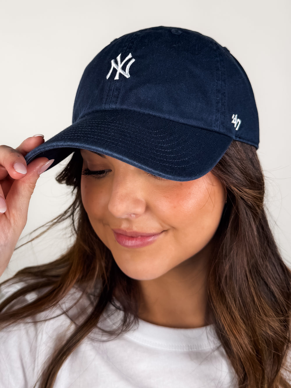 NY Yankees Base Runner Baseball Hat