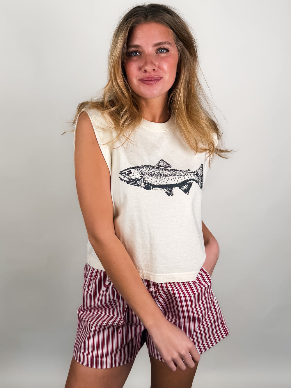 Gone Fishing Muscle Tank