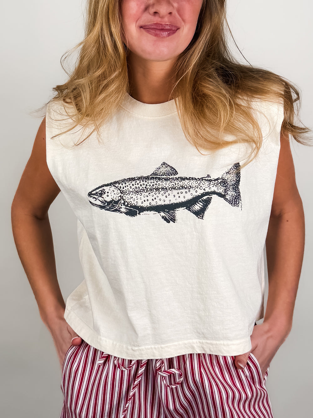 Gone Fishing Muscle Tank