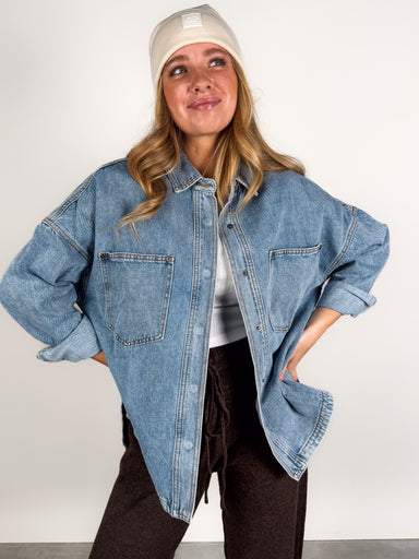 Oversized Denim Shirt