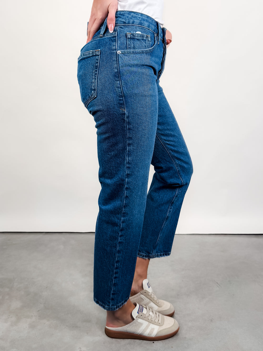Good Vintage Straight Ankle Jeans