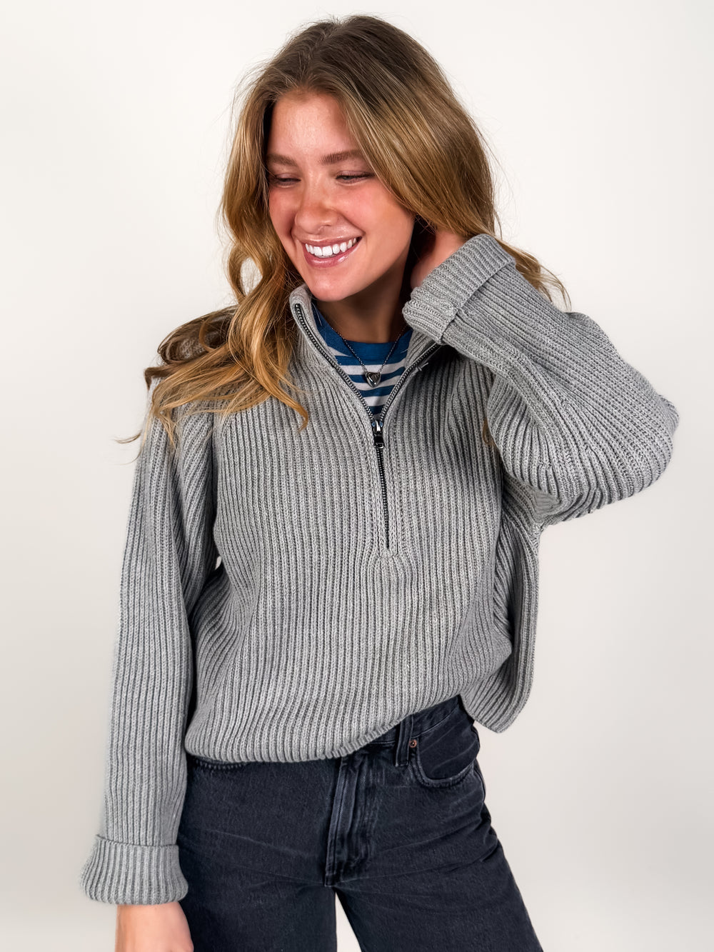 Debbie Half Zip Sweater