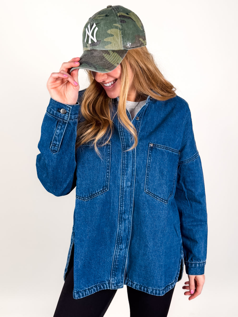 Oversized Denim Shirt