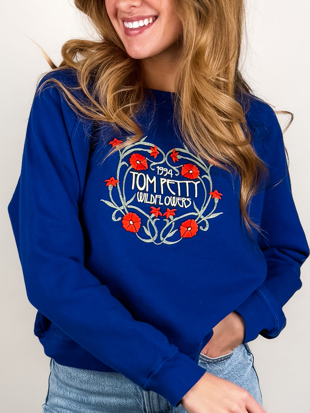 Tom Petty Wildflowers Shrunken Raglan Sweatshirt