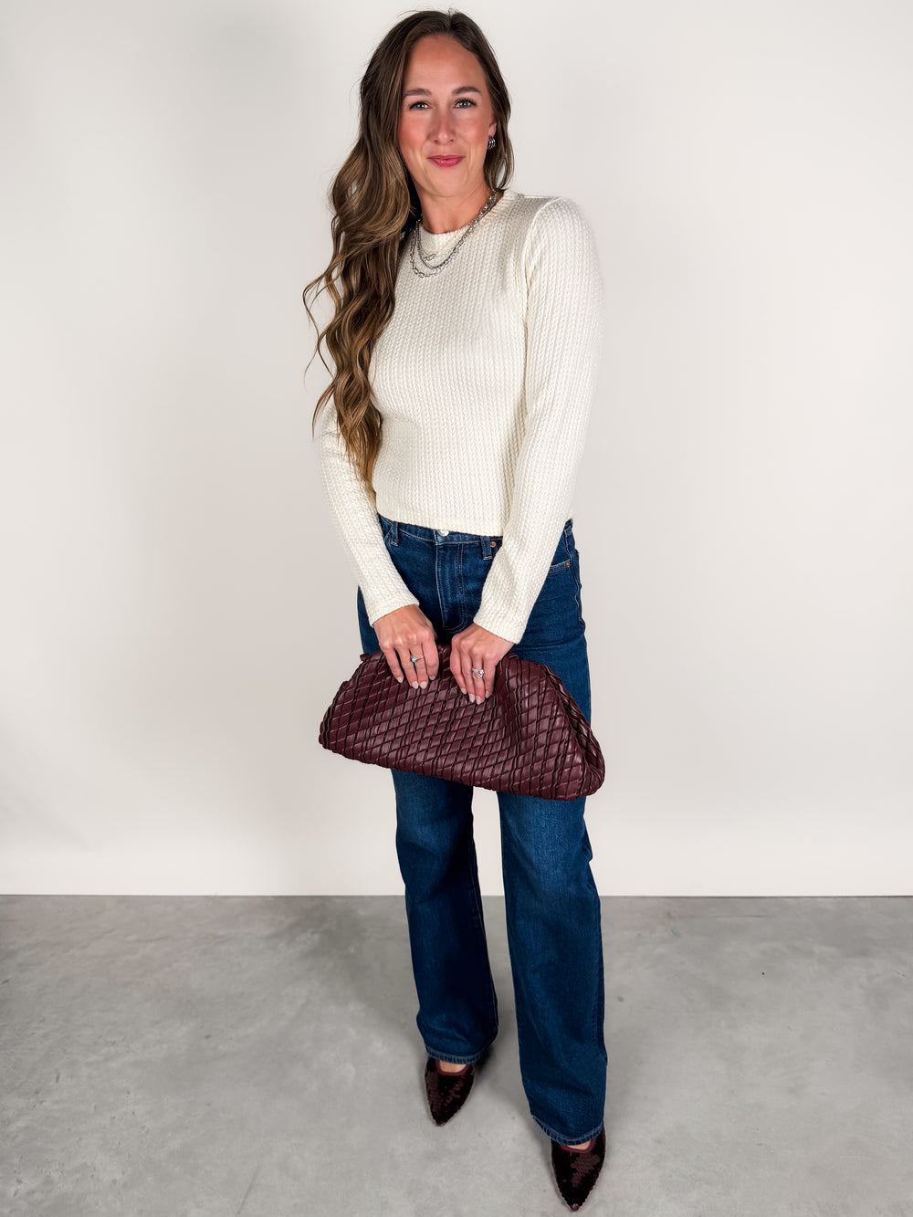 Maris Raised Knit L/S Top