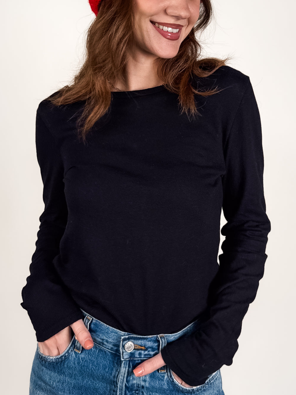 Jamie Recycled Cotton Long Sleeve