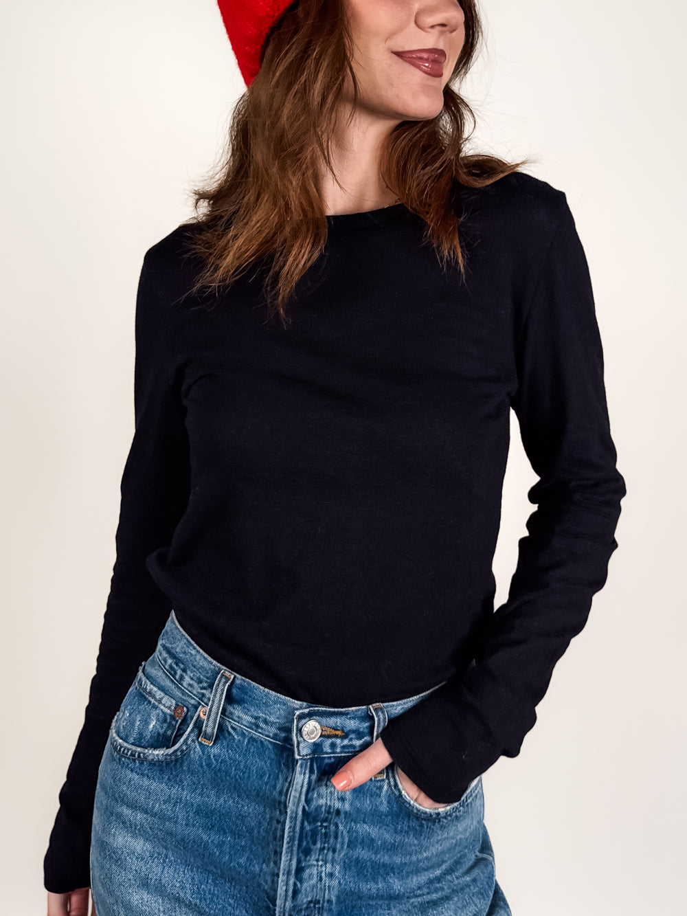 Jamie Recycled Cotton Long Sleeve