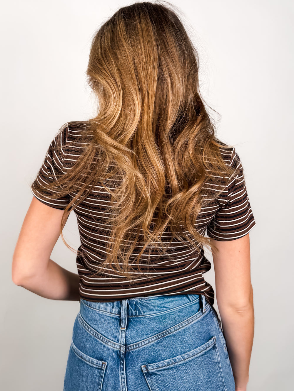 Alba Striped  Baby Tee