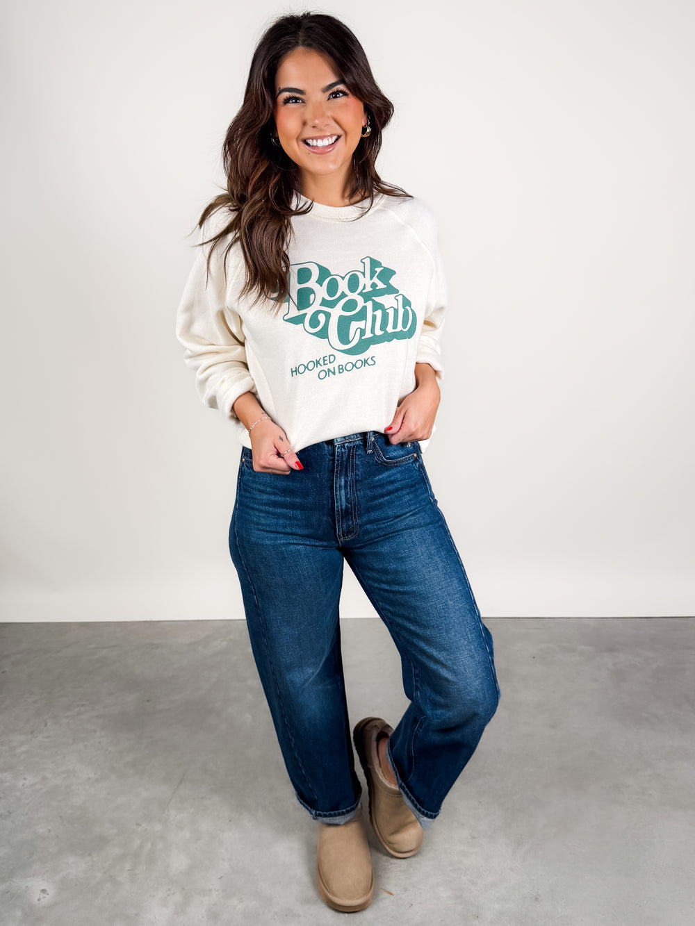 Book Club Raglan Crew