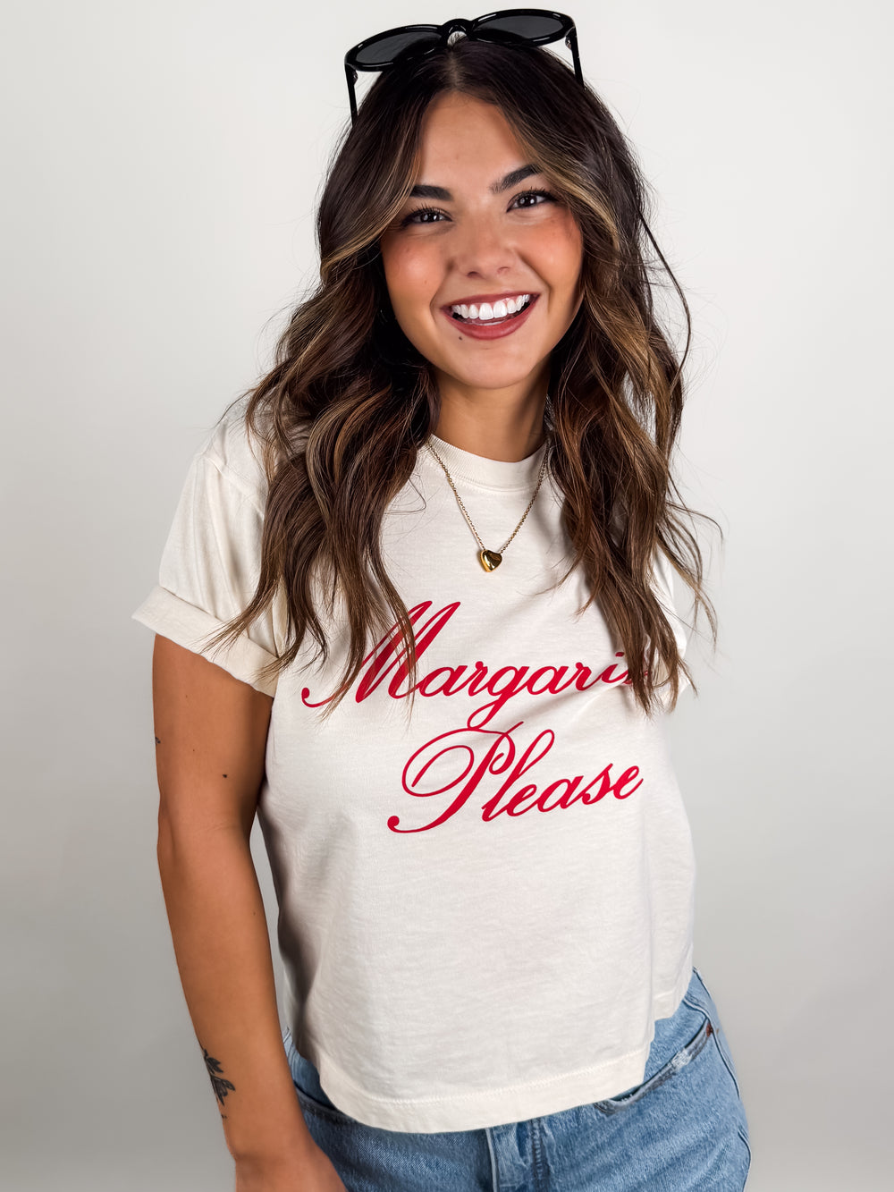 Margarita Please Crop Tee