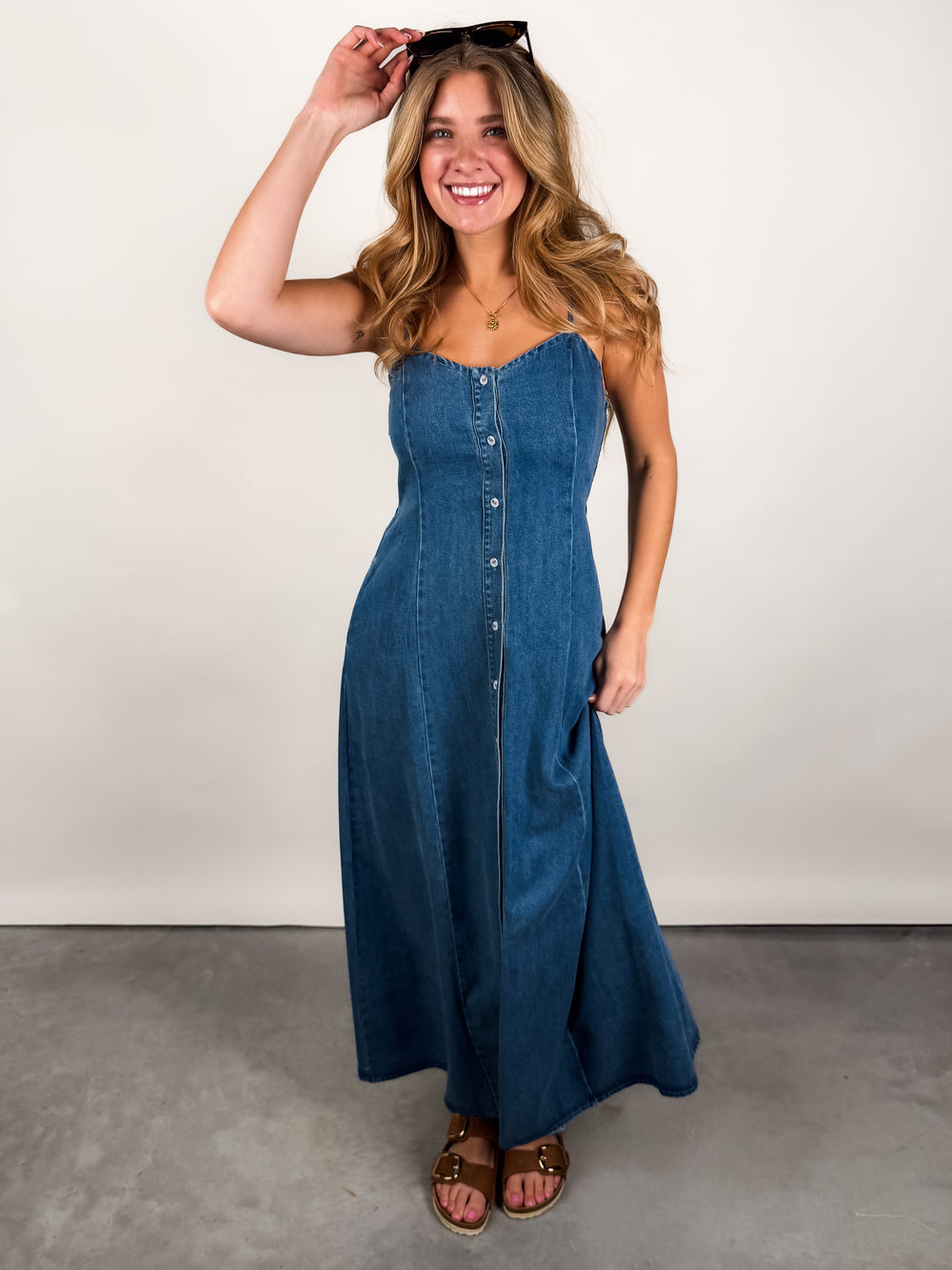 Denim Maxi Dress