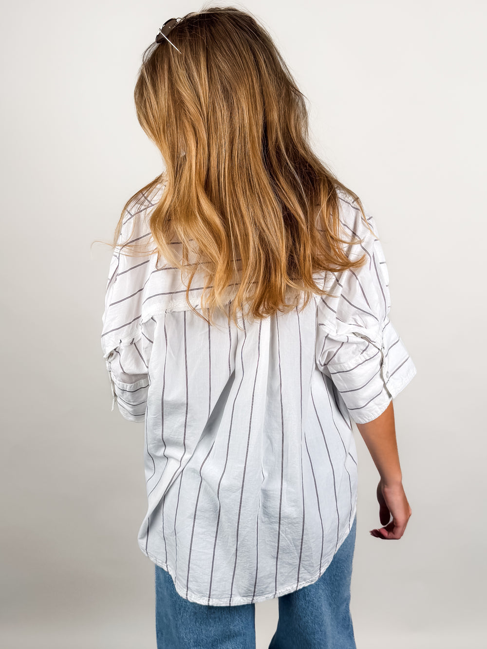 Seaside Cotton Stripe Shirt