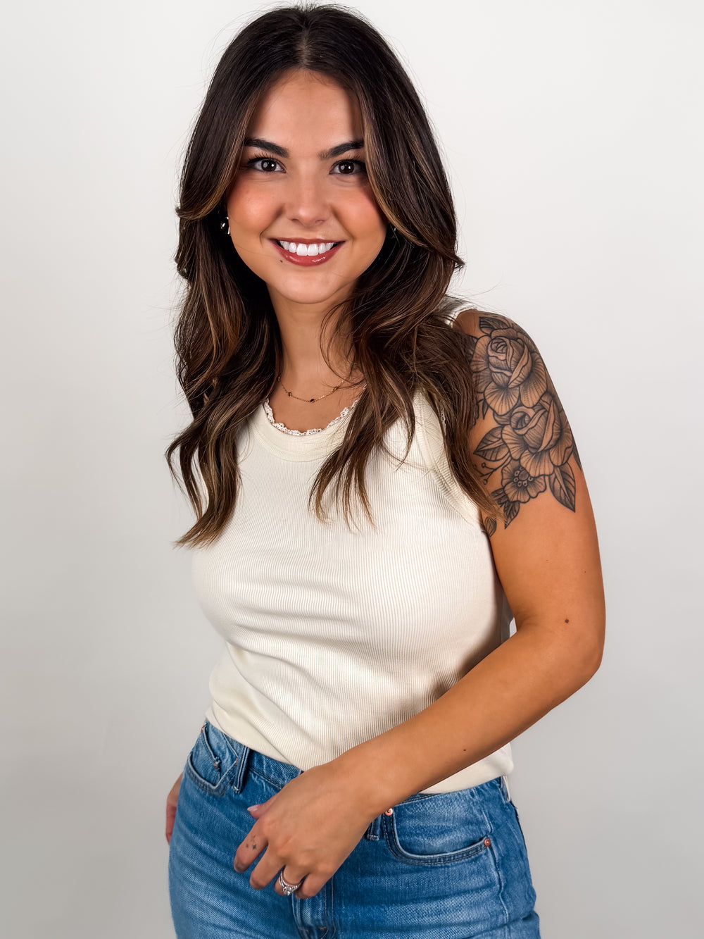 Move Into The Country Ribbed Knit Tank