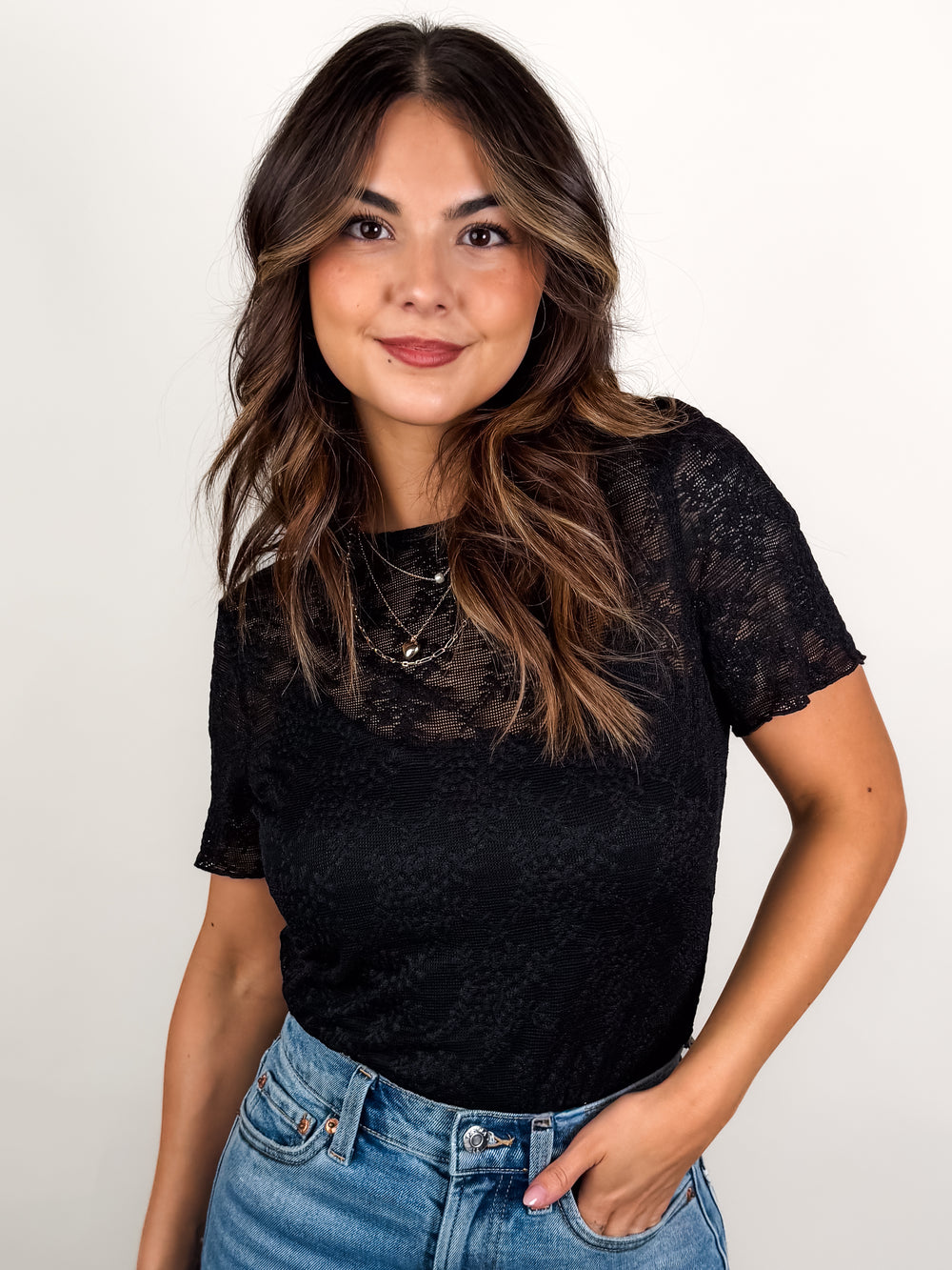 Love Your Grace Floral Lace Top