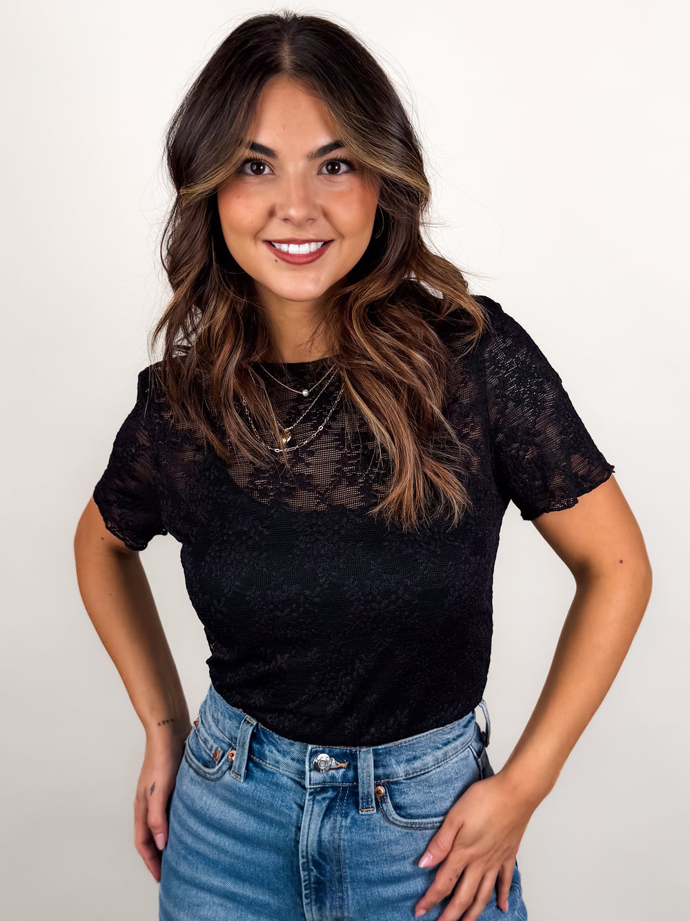 Love Your Grace Floral Lace Top