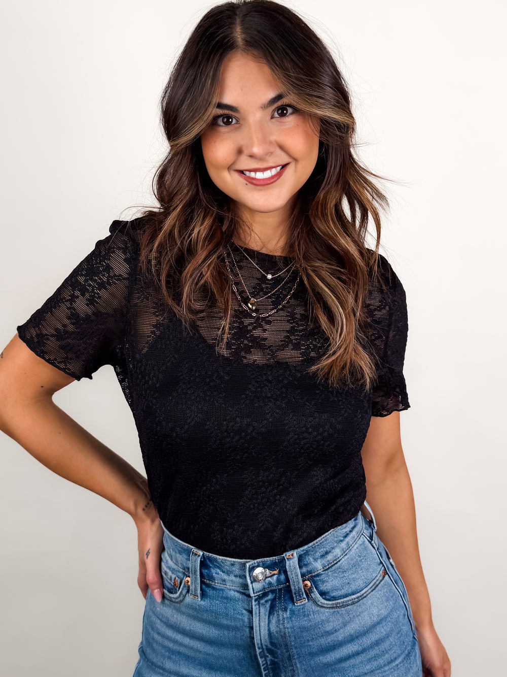 Love Your Grace Floral Lace Top