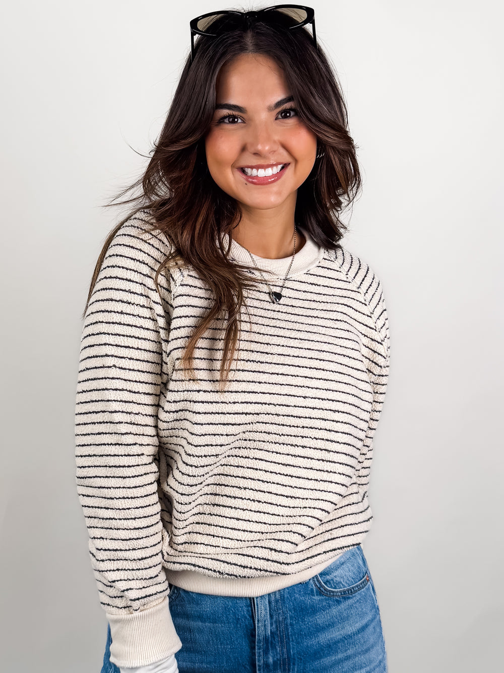 The Alexi Striped  Sweatshirt