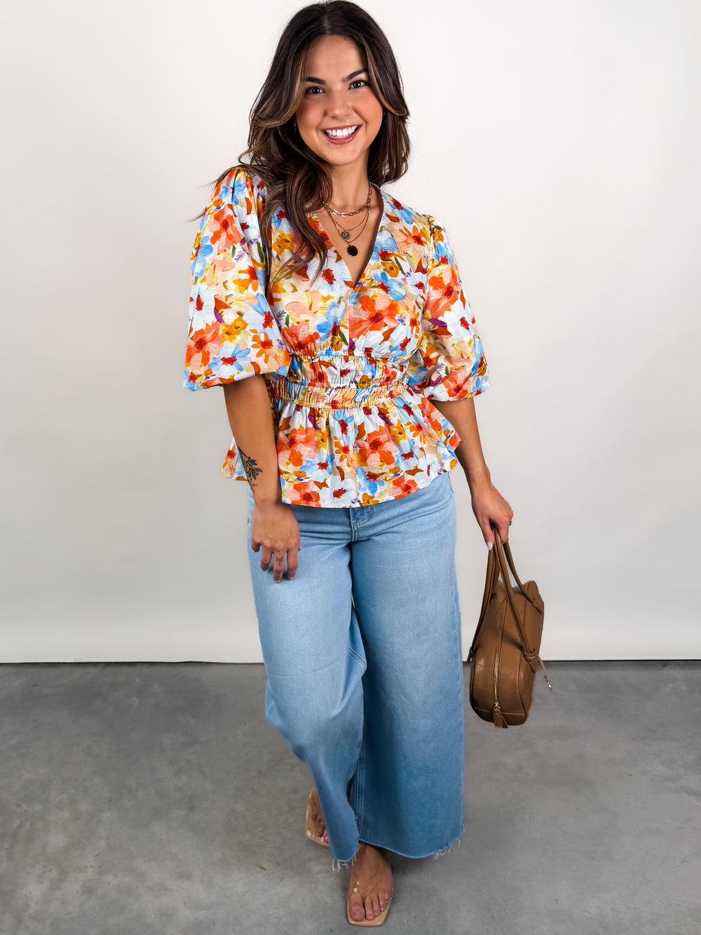 Name In Lights Floral Top