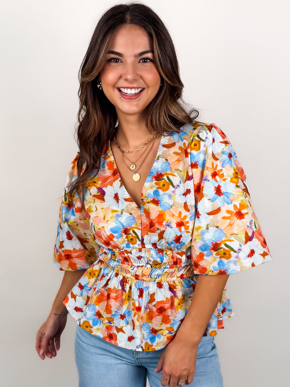 Name In Lights Floral Top