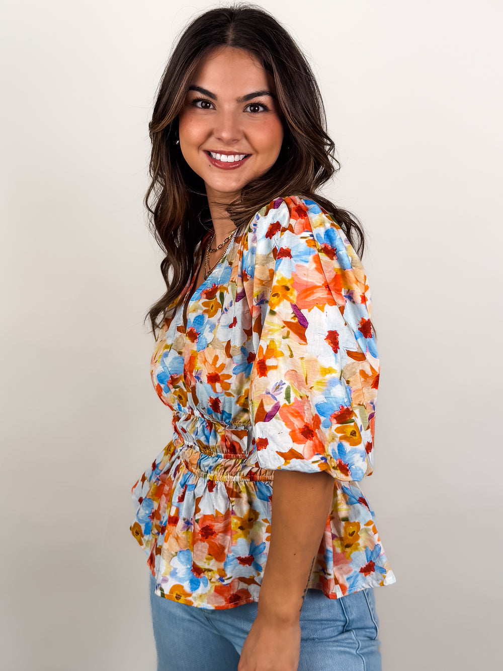 Name In Lights Floral Top