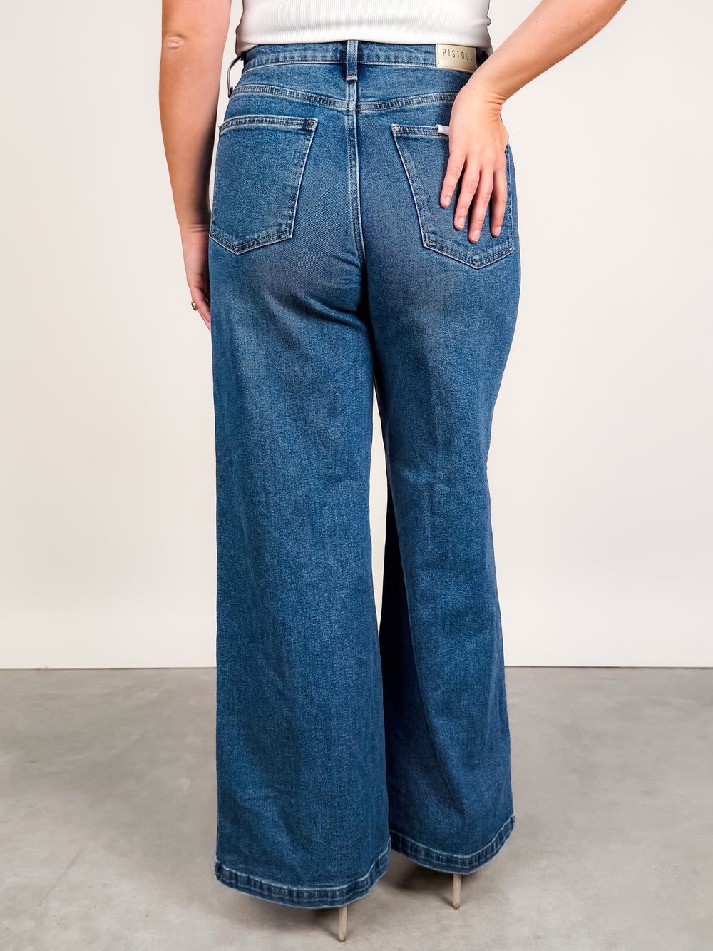 Lana High Rise Ultra-Wide Leg Jean in Soho