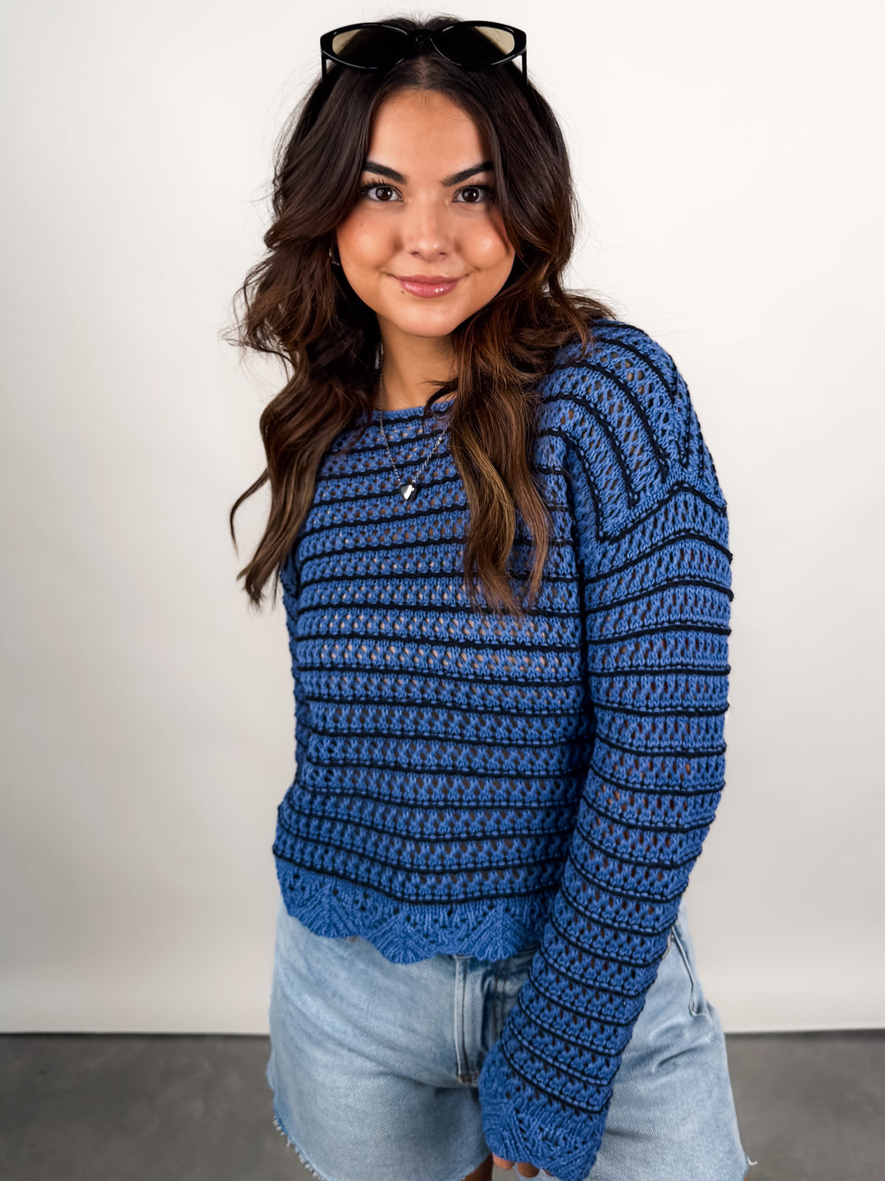 Nessa LS Boat Neck Pullover