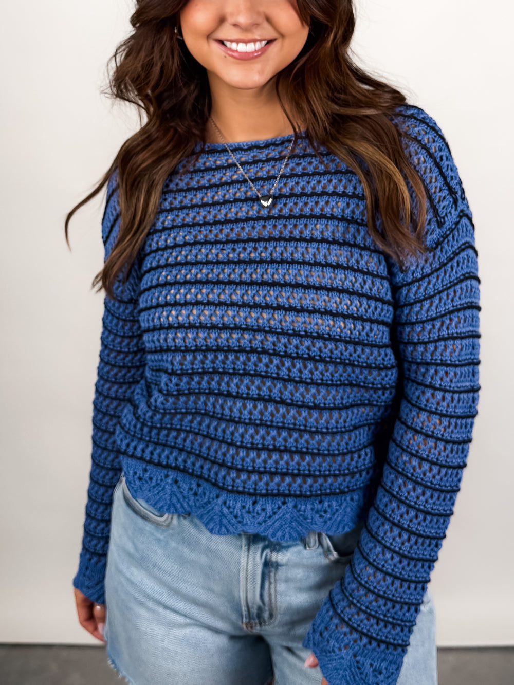 Nessa LS Boat Neck Pullover