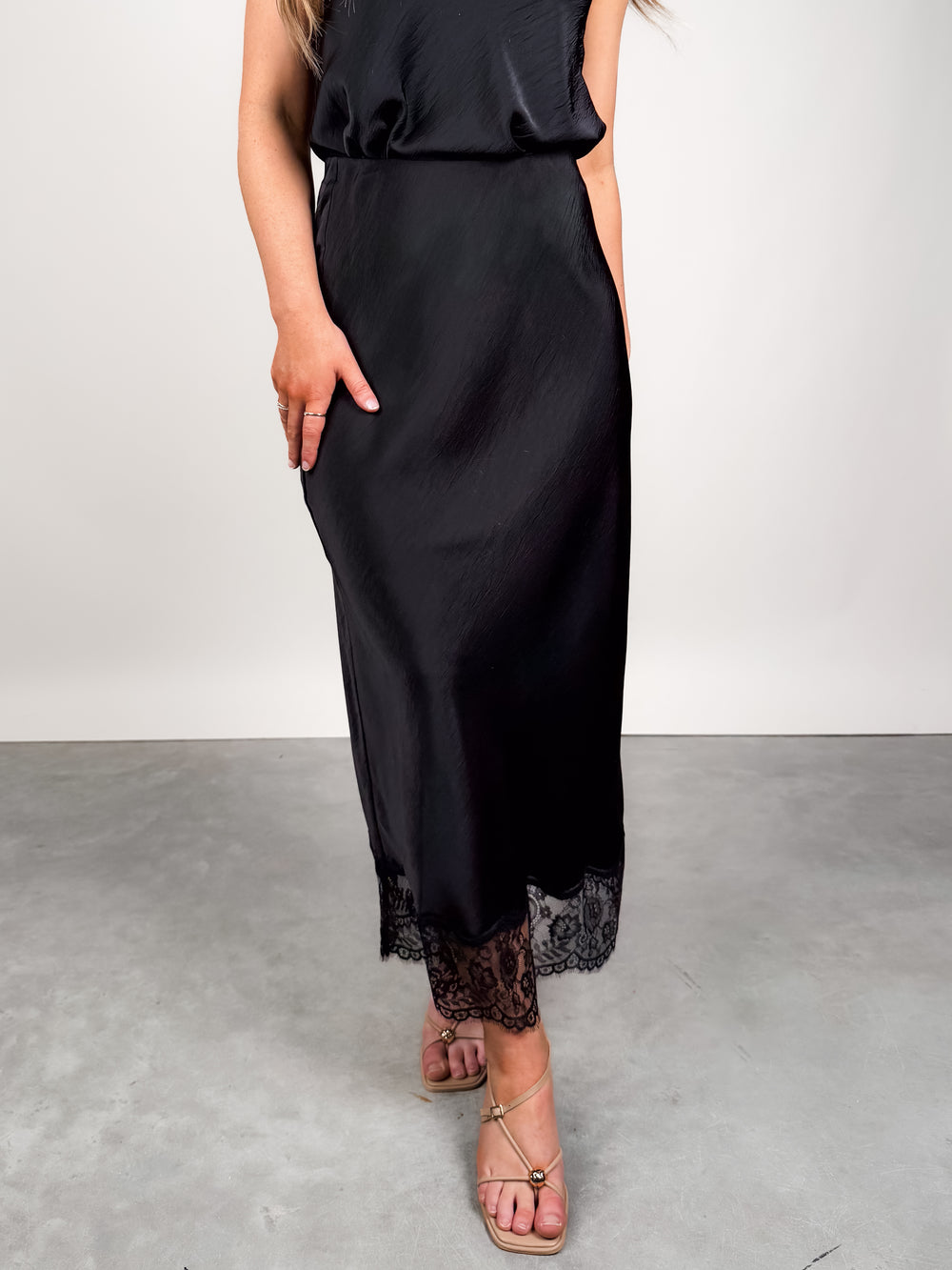 Cinder Lace Midi Skirt