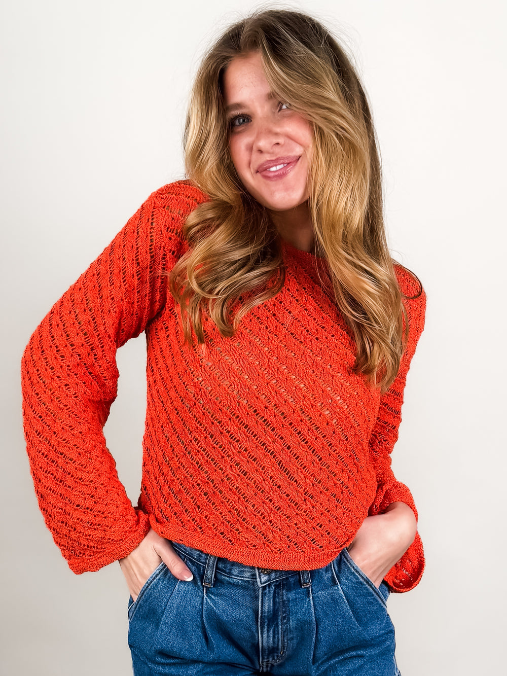 Adores You Crochet Sweater