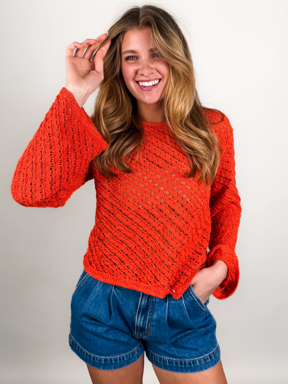 Adores You Crochet Sweater