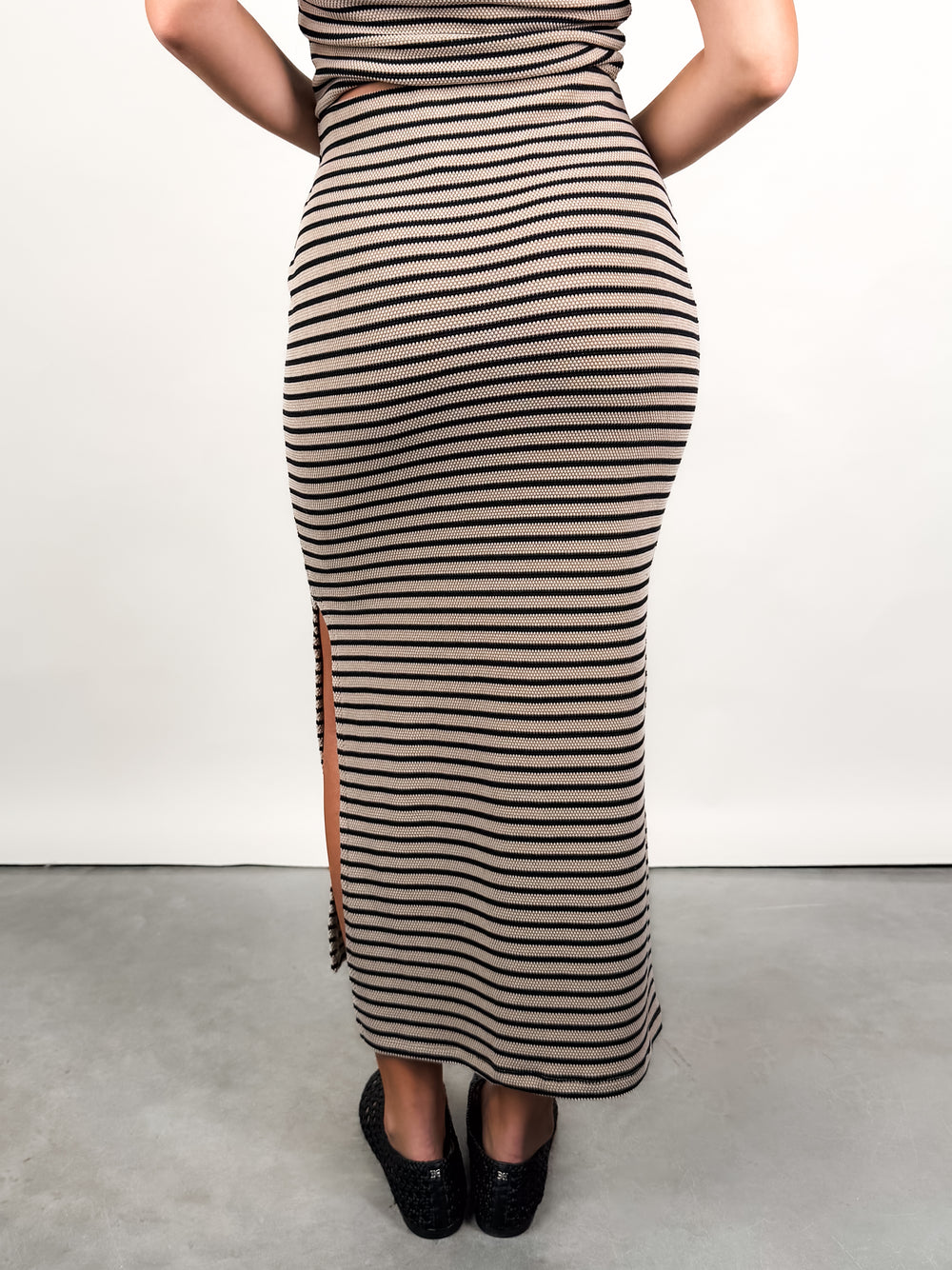 Ainslie Stripe Midi Skirt