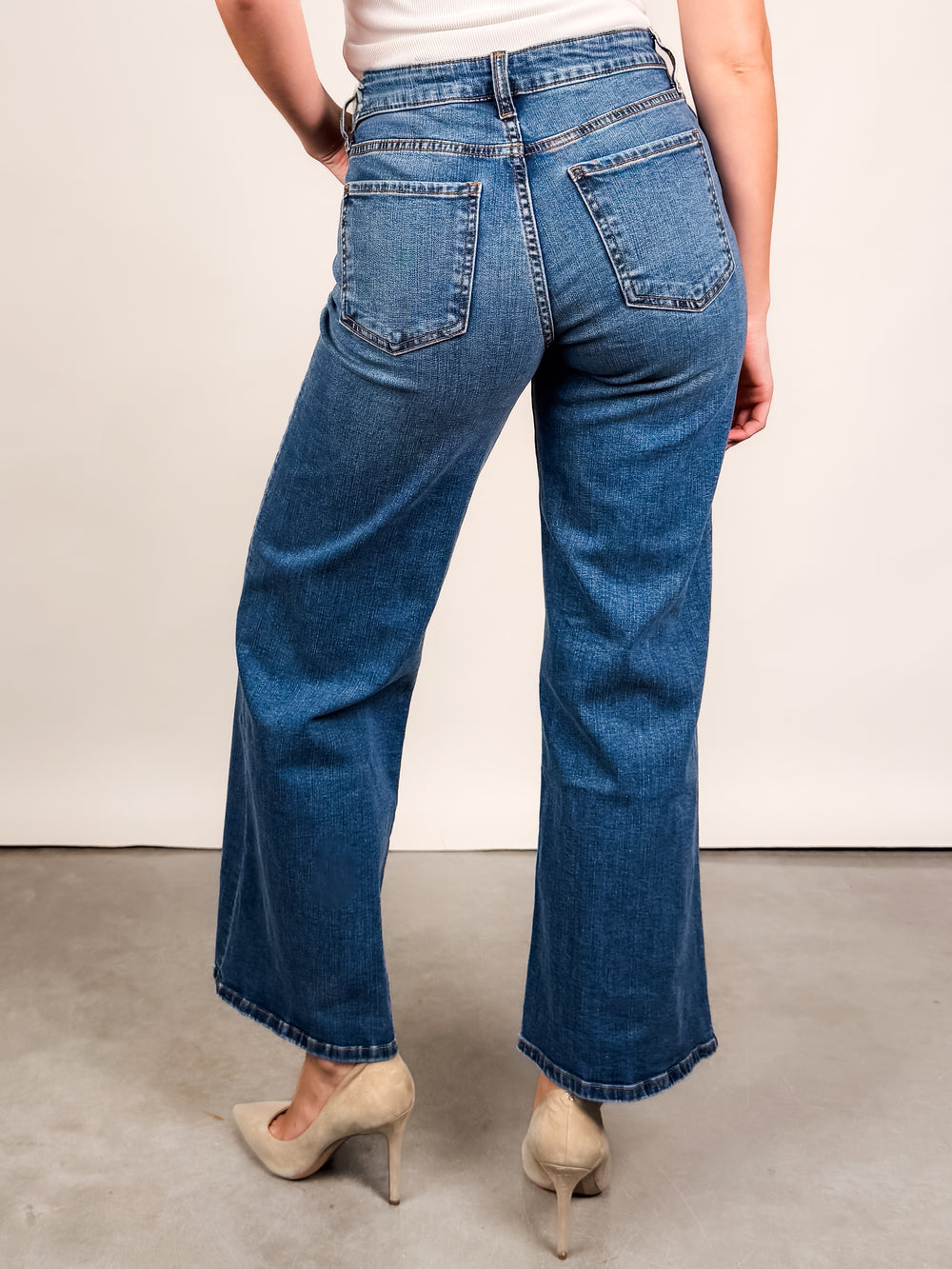 Maya High Rise Fab Ab Wide Leg