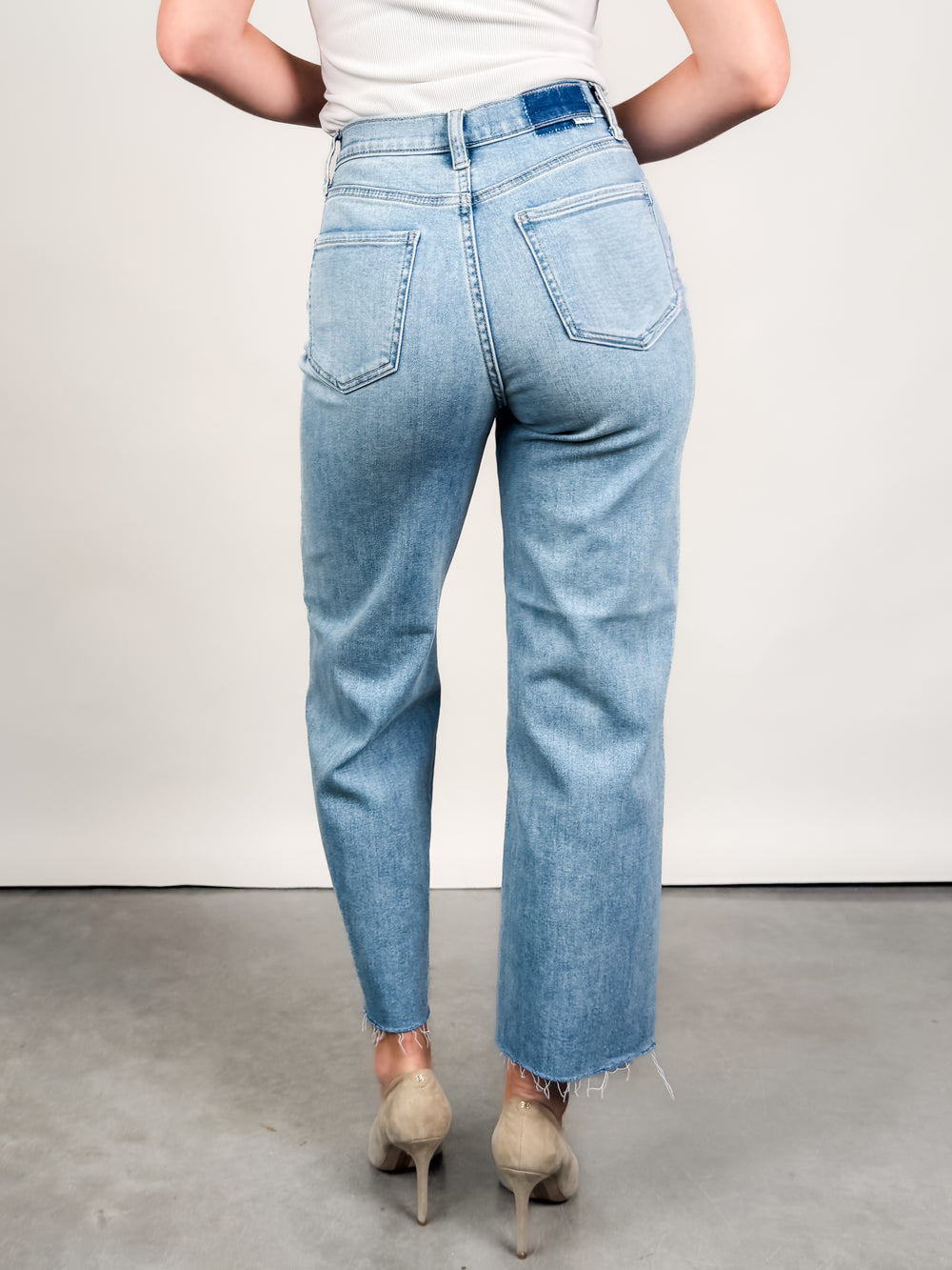 Pleaser High Rise Wide Ankle in New Light