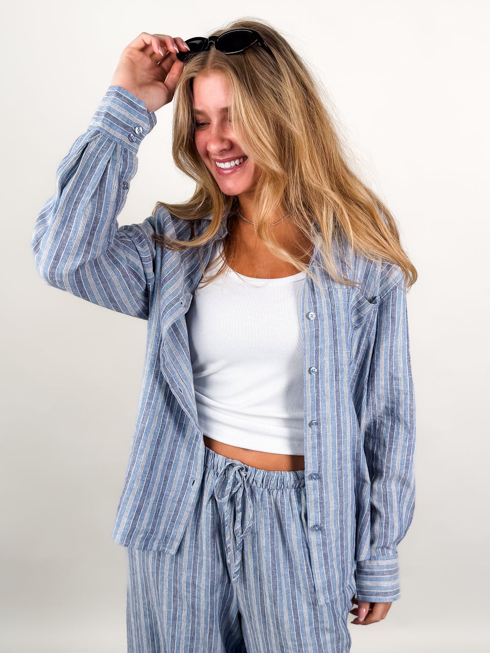 The Perfect Striped Button Up