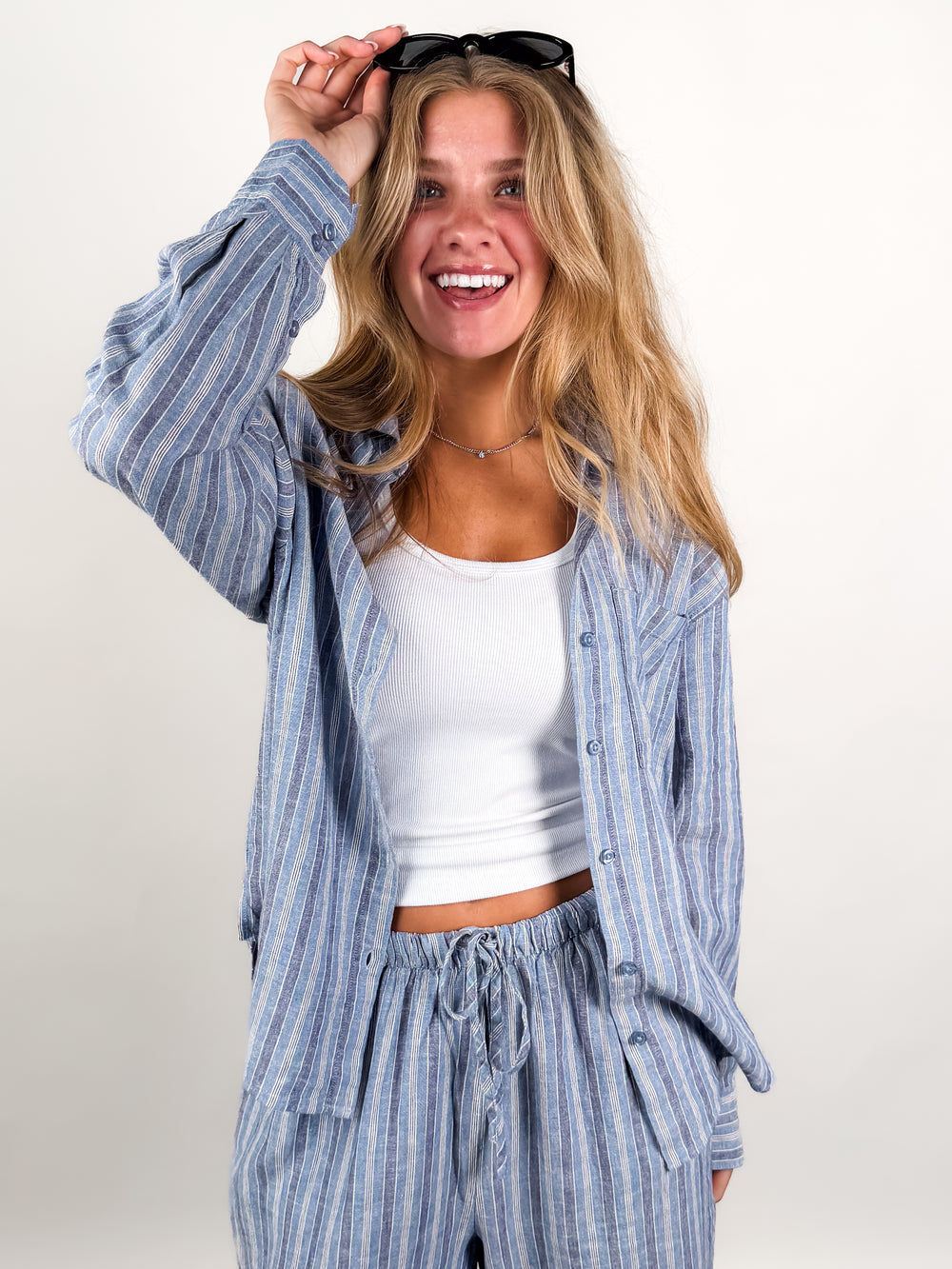 The Perfect Striped Button Up