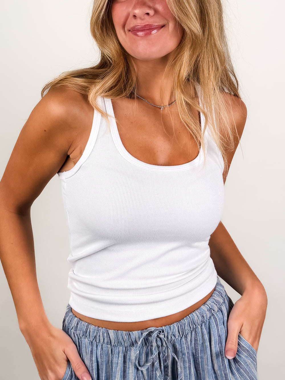 London Viscose Rib Tank