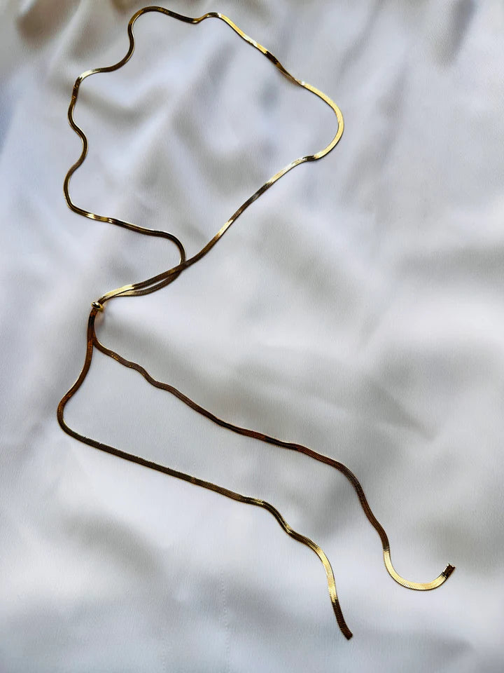 Herringbone Bolo Necklace