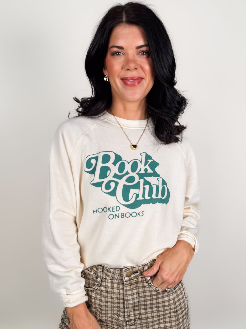 Book Club Raglan Crew