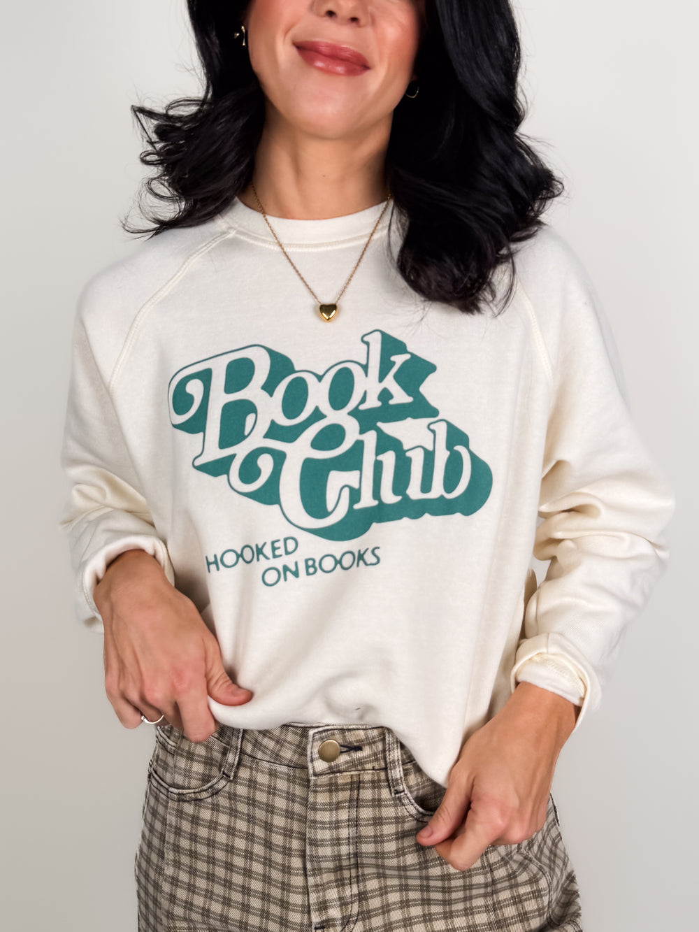 Book Club Raglan Crew
