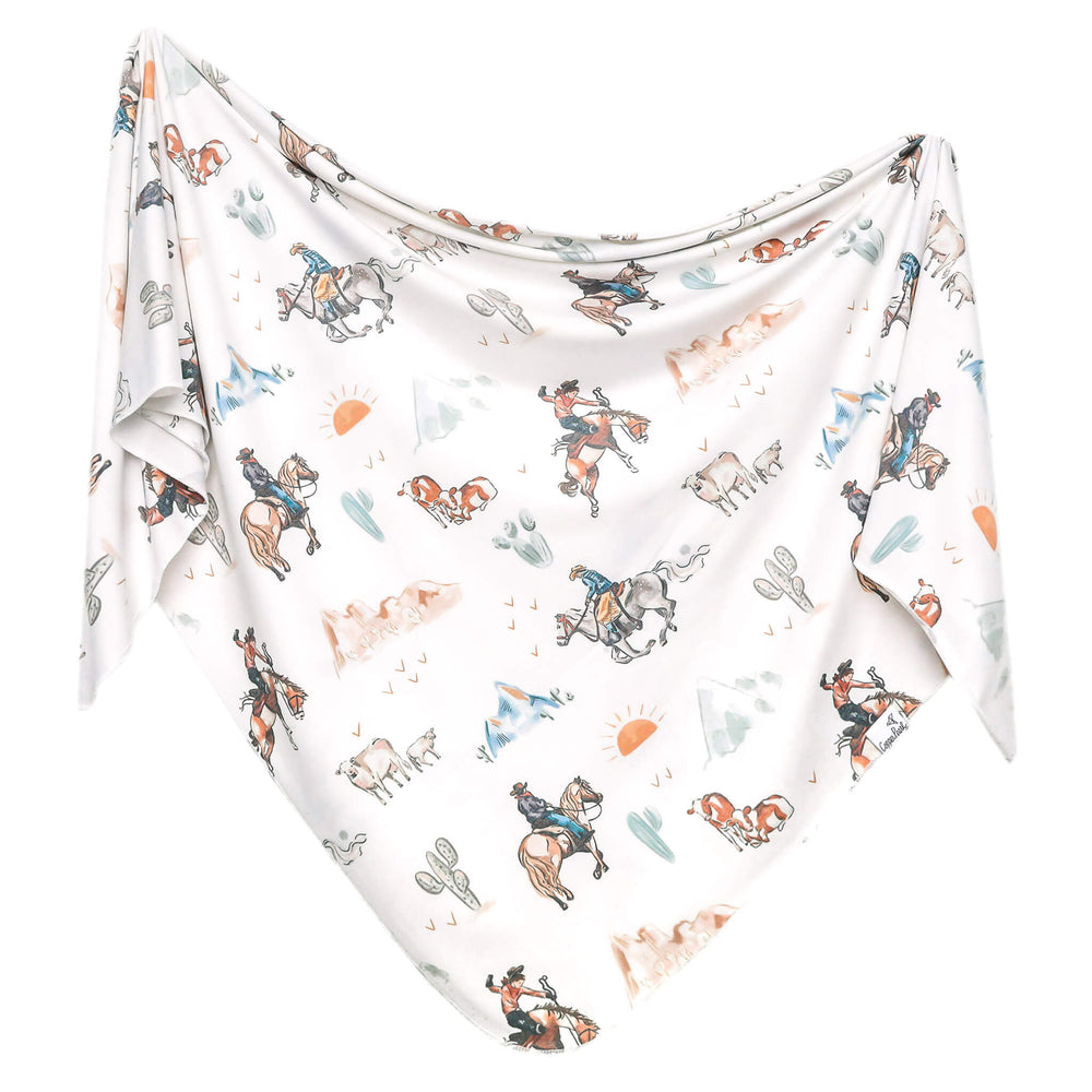 Printed Knit Swaddle Blanket