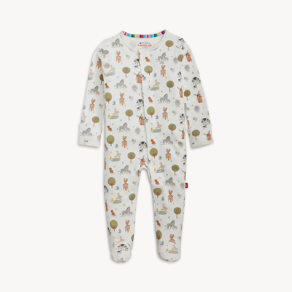 Funny Farm Organic Cotton Footie